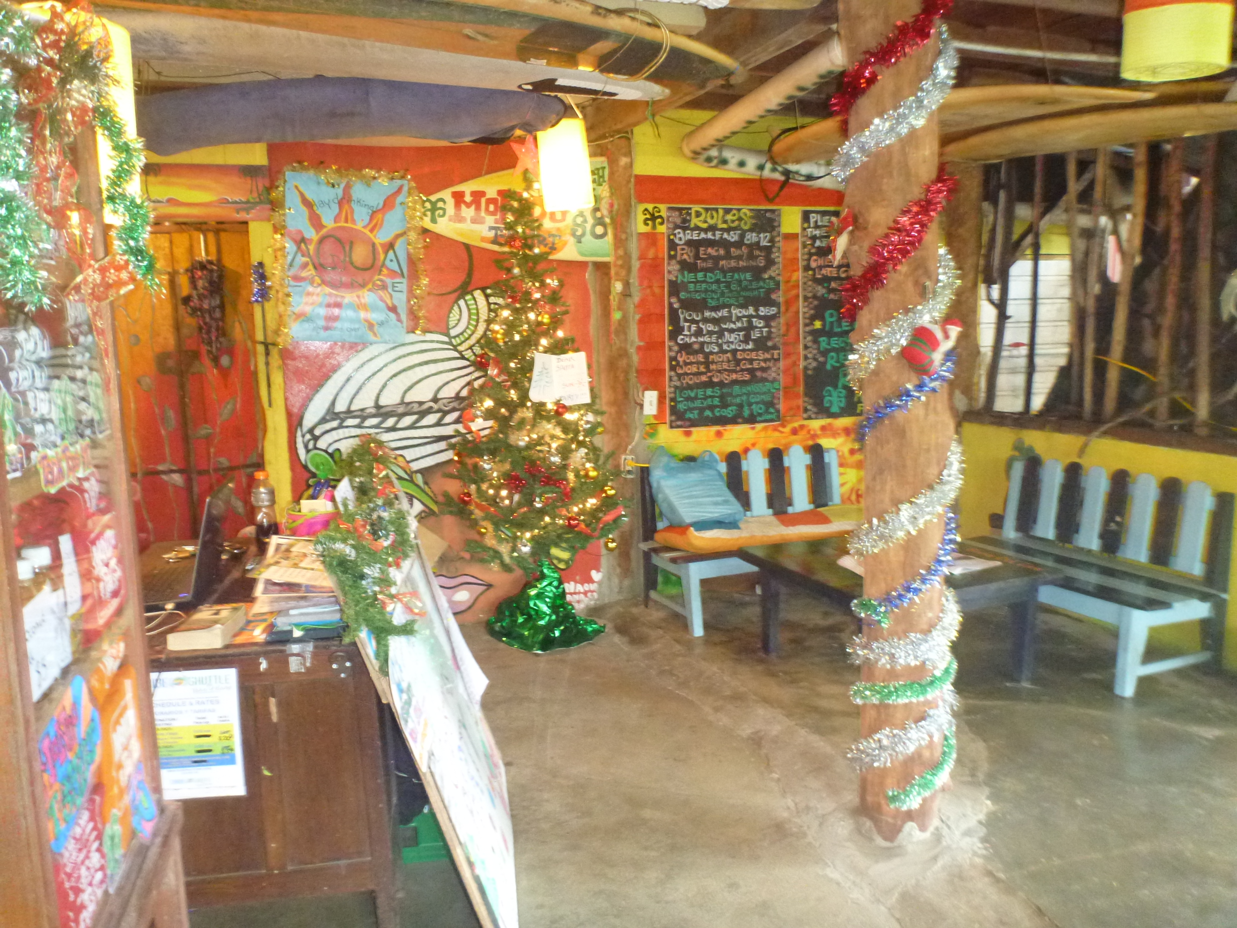 Christmas at the Mondo Taitu Hostel In Bocas