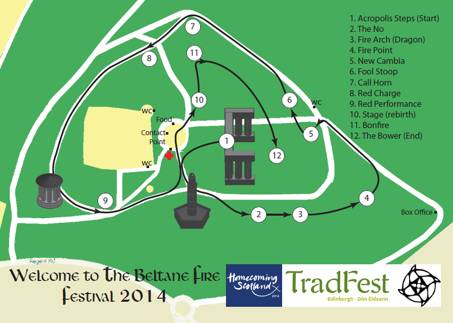 Beltane Festival Map